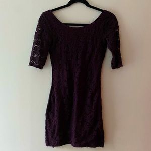 Garage Purple Lace Dress, size S